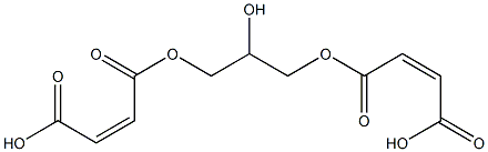Maleic acid hydrogen 1-[2-hydroxy-3-[(Z)-3-carboxypropenoyloxy]propyl] ester 结构式