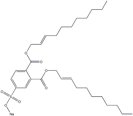 4-(Sodiosulfo)phthalic acid di(2-undecenyl) ester 结构式