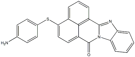 4-(p-Aminophenylthio)-7H-benzimidazo[2,1-a]benz[de]isoquinolin-7-one 结构式
