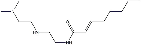 N-[2-[2-(Dimethylamino)ethylamino]ethyl]-2-octenamide 结构式