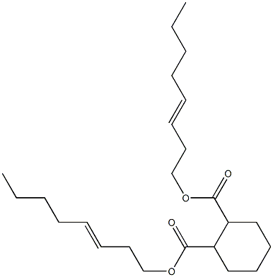 1,2-Cyclohexanedicarboxylic acid bis(3-octenyl) ester 结构式