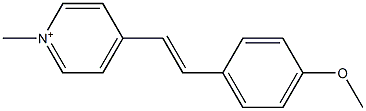 1-Methyl-4-[2-(4-methoxyphenyl)ethenyl]pyridinium 结构式