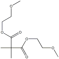 Dimethylmalonic acid bis(2-methoxyethyl) ester 结构式