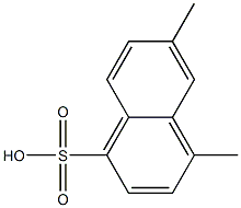 4,6-Dimethyl-1-naphthalenesulfonic acid 结构式