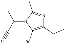 5-Bromo-1-(1-cyanoethyl)-4-ethyl-2-methyl-1H-imidazole 结构式