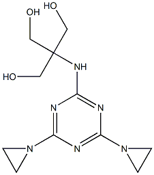 2-[[4,6-Bis(1-aziridinyl)-1,3,5-triazin-2-yl]amino]-2-(hydroxymethyl)-1,3-propanediol 结构式