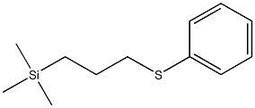 (3-Phenylthiopropyl)trimethylsilane 结构式