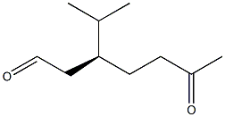 [S,(+)]-3-Isopropyl-6-oxoheptanal 结构式