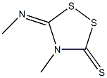 4-Methyl-5-(methylimino)-1,2,4-dithiazolidine-3-thione 结构式