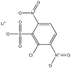 6-Chloro-2,5-dinitrobenzenesulfonic acid lithium salt 结构式