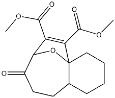 1,2,3,4,7,8,9,10-Octahydro-8-oxo-10aH-4a,7-epoxybenzocyclooctene-5,6-dicarboxylic acid dimethyl ester 结构式