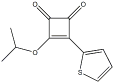 4-Isopropyloxy-3-(2-thienyl)-3-cyclobutene-1,2-dione 结构式
