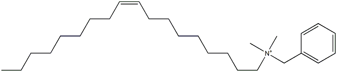 N,N-Dimethyl-N-[(Z)-9-octadecenyl]benzenemethanaminium 结构式