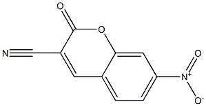 7-Nitro-2-oxo-2H-1-benzopyran-3-carbonitrile 结构式