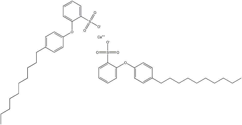 Bis[2-(4-decylphenoxy)benzenesulfonic acid]calcium salt 结构式