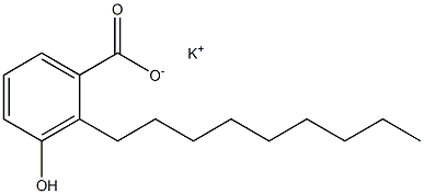 2-Nonyl-3-hydroxybenzoic acid potassium salt 结构式