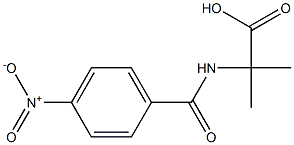 2-(4-Nitrobenzoylamino)-2-methylpropionic acid 结构式