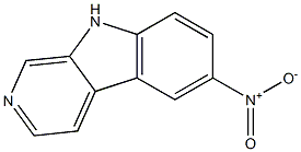 6-Nitro-9H-pyrido[3,4-b]indole 结构式