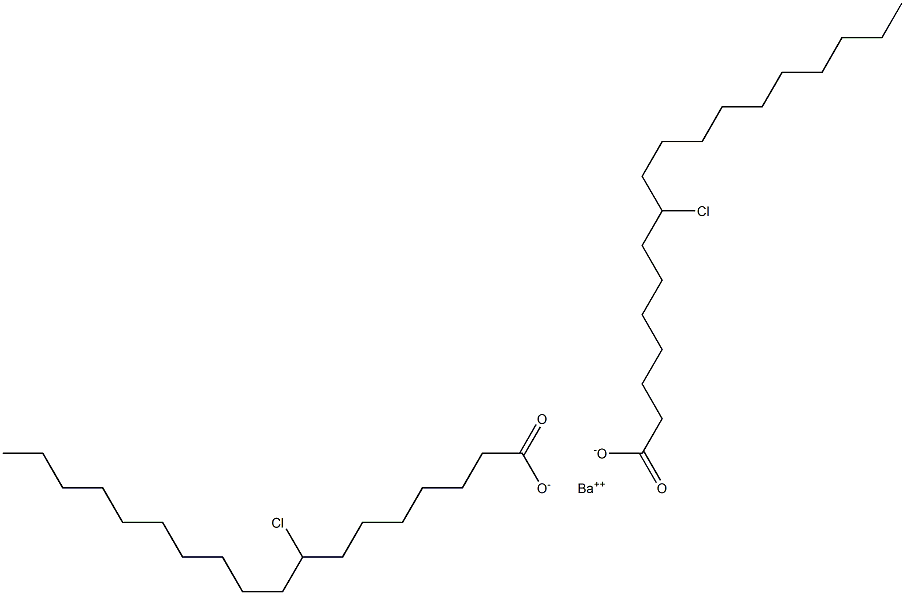 Bis(8-chlorooctadecanoic acid)barium salt 结构式