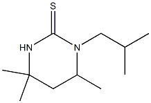 3,4,5,6-Tetrahydro-3-(2-methylpropyl)-4,6,6-trimethyl-2(1H)-pyrimidinethione 结构式