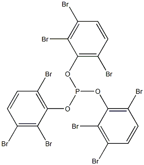 Phosphorous acid tris(2,3,6-tribromophenyl) ester 结构式