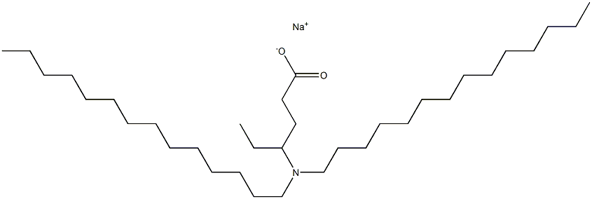 4-(Ditetradecylamino)hexanoic acid sodium salt 结构式