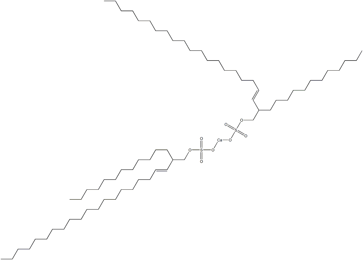 Bis(2-dodecyl-3-docosenyloxysulfonyloxy)calcium 结构式