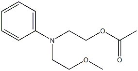 N-(2-Acetoxyethyl)-N-(2-methoxyethyl)aniline 结构式