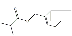 Isobutyric acid [(6,6-dimethylbicyclo[3.1.1]hept-2-en-2-yl)methyl] ester 结构式