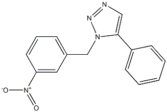 1-(3-Nitrobenzyl)-5-phenyl-1H-1,2,3-triazole 结构式