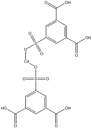 Bis(3,5-dicarboxyphenylsulfonyloxy)calcium 结构式