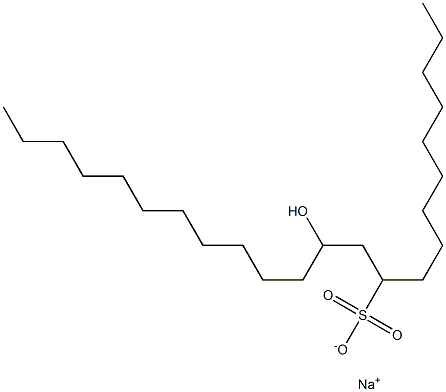 12-Hydroxytricosane-10-sulfonic acid sodium salt 结构式