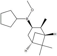 Cyclopentyl[(1R,2R,3R,5S)-2,6,6-trimethylbicyclo[3.1.1]heptan-3-yl](methoxy)borane 结构式