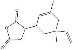 2-(3,5-Dimethyl-5-vinyl-2-cyclohexenyl)succinic anhydride 结构式