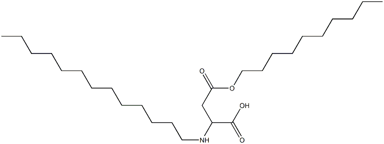 2-Tridecylamino-3-(decyloxycarbonyl)propionic acid 结构式