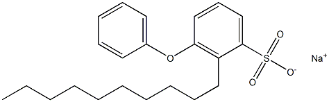 2-Decyl-3-phenoxybenzenesulfonic acid sodium salt 结构式