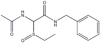 2-Acetylamino-2-ethylsulfinyl-N-benzylacetamide 结构式