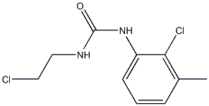 1-(2-Chloroethyl)-3-(2-chloro-3-methylphenyl)urea 结构式