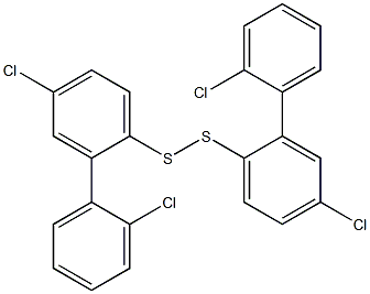 (2-Chlorophenyl)(4-chlorophenyl) persulfide 结构式