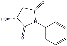 (2R)-2-Hydroxy-N-phenylsuccinimide 结构式