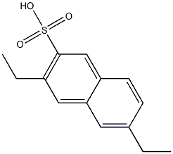 3,6-Diethyl-2-naphthalenesulfonic acid 结构式