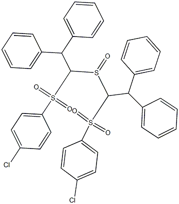 Diphenylmethyl[[(4-chlorophenyl)sulfonyl]methyl] sulfoxide 结构式