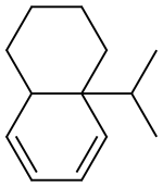 1,2,3,4,4a,8a-Hexahydro-4a-isopropylnaphthalene 结构式