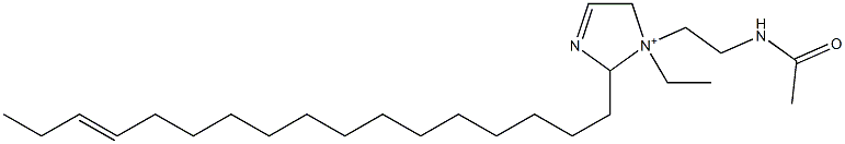 1-[2-(Acetylamino)ethyl]-1-ethyl-2-(14-heptadecenyl)-3-imidazoline-1-ium 结构式