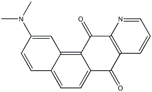 2-(Dimethylamino)naphtho[2,1-g]quinoline-7,12-dione 结构式