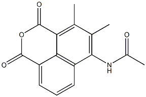 4,5-Dimethyl-6-(acetylamino)-1H,3H-naphtho[1,8-cd]pyran-1,3-dione 结构式