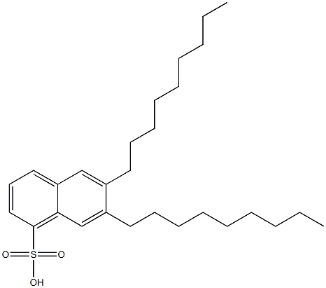 6,7-Dinonyl-1-naphthalenesulfonic acid 结构式