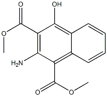 2-Amino-4-hydroxynaphthalene-1,3-dicarboxylic acid dimethyl ester 结构式