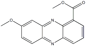 8-Methoxy-1-phenazinecarboxylic acid methyl ester 结构式