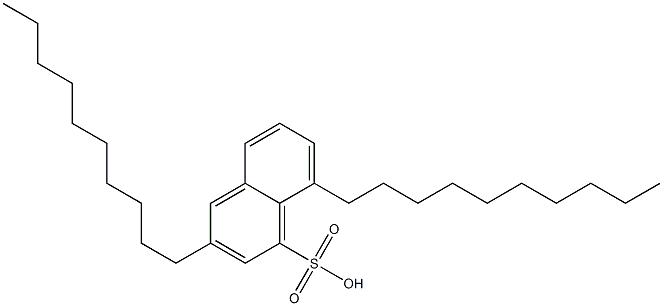 3,8-Didecyl-1-naphthalenesulfonic acid 结构式